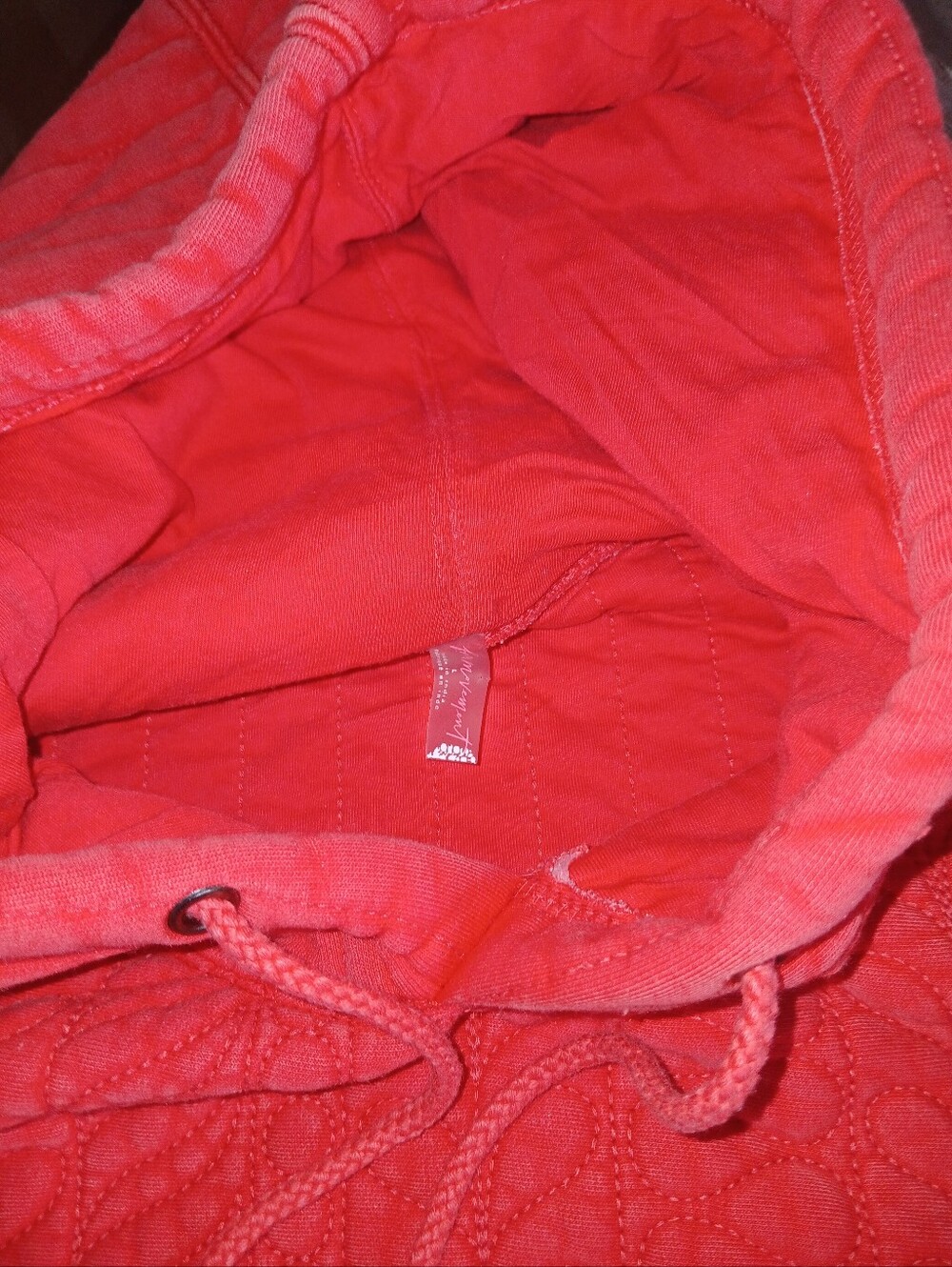 FP Movement by Free People Quilted Oversized Hoodie in Red - Picture 7 of 8